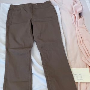 Nature Brown Jeggings - Petite Womens